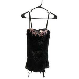 NWT Victoria's Secret Size 36B Black Lingerie Corset Top